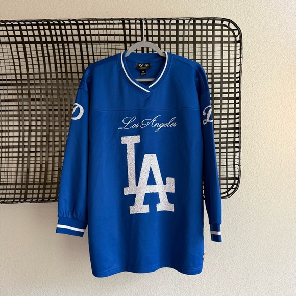 The wild collective X Anthropologie MLB LA dodgers long sleeve - Picture 2 of 9